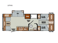 Vintage Cruiser 23TWS Floorplan Image