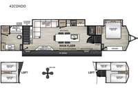 Catalina Destination Series 42CONDO Floorplan Image