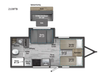 Micro Minnie FLX 2108TB Floorplan Image