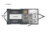 Hike 100 H1316SB Floorplan Image