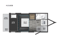 Hike 100 FLX H1316DB Floorplan Image