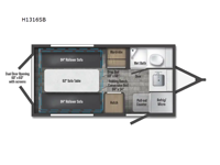 Hike 100 FLX H1316SB Floorplan Image