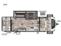 Vibe 26RB Floorplan Image