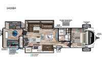 Vibe 3400BH Floorplan Image