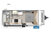 Cherokee Wolf Pup 17EV Floorplan Image