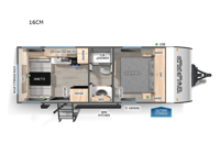 Cherokee Wolf Pup 16CM Floorplan Image