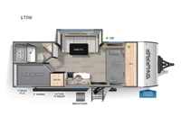 Cherokee Wolf Pup 17JW Floorplan Image