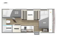 Avenger LT 16BH Floorplan Image