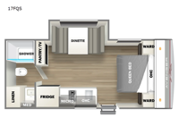 Avenger LT 17FQS Floorplan Image