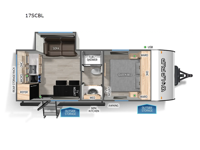 Cherokee Wolf Pup Black Label 17SCBL Floorplan Image