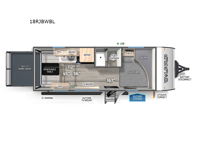 Cherokee Wolf Pup Black Label 18RJBWBL Floorplan Image