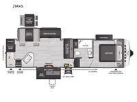 Cougar Half-Ton 29RKS Floorplan Image