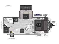 Cougar Half-Ton 22RBS Floorplan Image