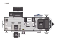 Cougar Half-Ton 25MLE Floorplan