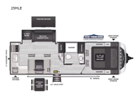 Cougar Half-Ton 25MLE Floorplan Image