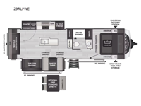 Cougar Half-Ton 29RLPWE Floorplan Image