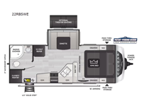 Cougar Half-Ton 22RBSWE Floorplan Image