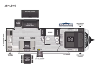 Cougar Half-Ton 25MLEWE Floorplan Image