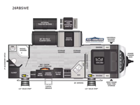 Cougar Half-Ton 26RBSWE Floorplan Image