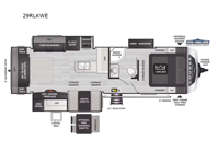 Cougar Half-Ton 29RLKWE Floorplan Image