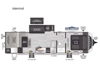 Cougar Half-Ton 30BHSWE Floorplan Image