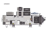 Cougar Half-Ton 32RDBWE Floorplan Image