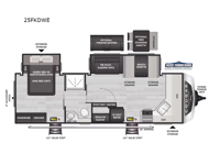 Cougar Half-Ton 25FKDWE Floorplan Image