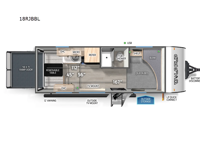 Cherokee Wolf Pup Black Label 18RJBBL Floorplan Image