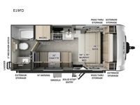 Flagstaff E-Pro E19FD Floorplan Image