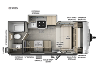 Flagstaff E-Pro E19FDS Floorplan Image