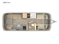 Flying Cloud 25FB Twin Floorplan Image