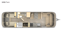 Flying Cloud 30RB Twin Floorplan Image