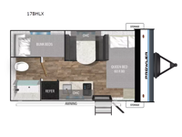 Prowler 17BHLX Floorplan Image