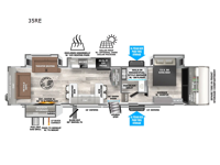 Salem Hemisphere Elite 35RE Floorplan Image