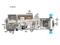 Salem Hemisphere 314BUD Floorplan Image