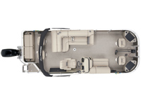 Fishin Barge 22 DLX Floorplan Image