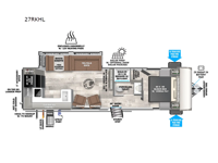 Salem Hemisphere Hyper-Lyte 27RKHL Floorplan Image