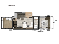 Salem Cruise Lite T22VERANDA Floorplan Image