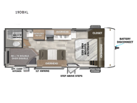 Salem Cruise Lite 19DBXL Floorplan Image