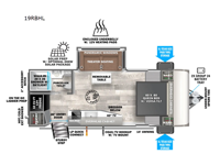 Salem Hemisphere Hyper-Lyte 19RBHL Floorplan Image