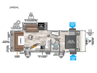 Salem Hemisphere Hyper-Lyte 24RDHL Floorplan Image