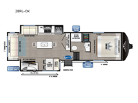 Blackthorn Half-Ton 28RL-OK Floorplan Image