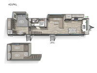 Sandpiper Destination Trailers 421FKL Floorplan