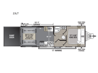 Work and Play 23LT Floorplan Image