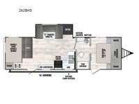 Viking 6K Series 262BHS Floorplan Image