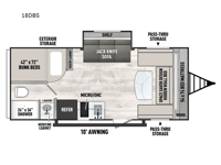 Viking 4K Series 18DBS Floorplan Image