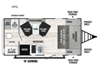 Viking 4K Series 18FQ Floorplan