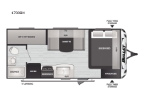 Bullet Classic 1700BH Floorplan Image