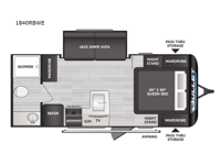 Bullet Classic 1840RBWE Floorplan Image