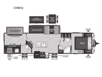Bullet 330BKQ Floorplan
